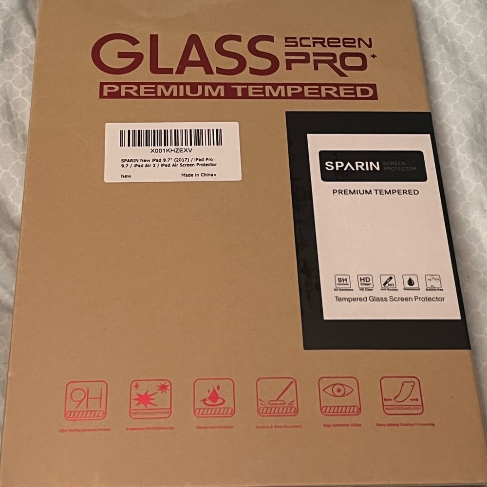 New iPad 9.7” tempered glass screen protector’s